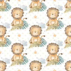 Choose beautiful cute lion safari theme kids wallpaper kids room wall sticker.