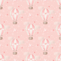 Beautiful dreamy air balloons sky nursery wallpaper, kids wall sticker.