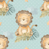 comfortable cute lion safari theme kids wallpaper playroom wall sticker