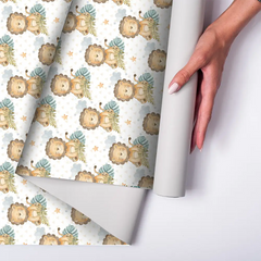 cute lion safari theme kids wallpaper beautiful wall decor sticker