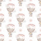 Durable dreamy hot air balloon kids room nursery wallpaper suits daily use.