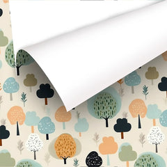 Durable fairy forest pattern kids room nursery wallpaper, playroom sticker.
