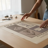 Durable neutral folk botanical minimalist art poster sticker ensures lasting decor.