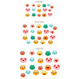 Cute Cat Faces Wall Sticker – Kids Room Nursery Removable Decal Set