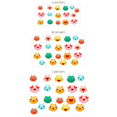 Cute Cat Faces Wall Sticker – Kids Room Nursery Removable Decal Set