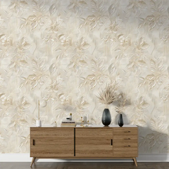 Luxury botanical relief wall mural sticker for home wall adds premium elegance.