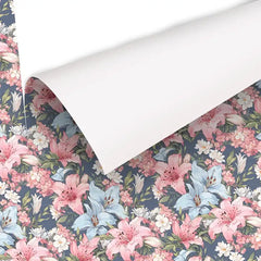 Romantic pastel floral wallpaper brings an elegant and soft touch to interiors.