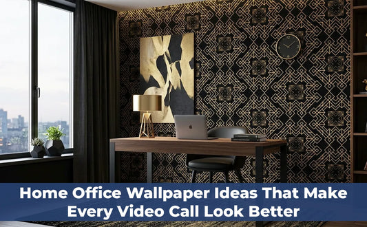 Home Office Wallpaper Ideas That Make Every Video Call Look Better