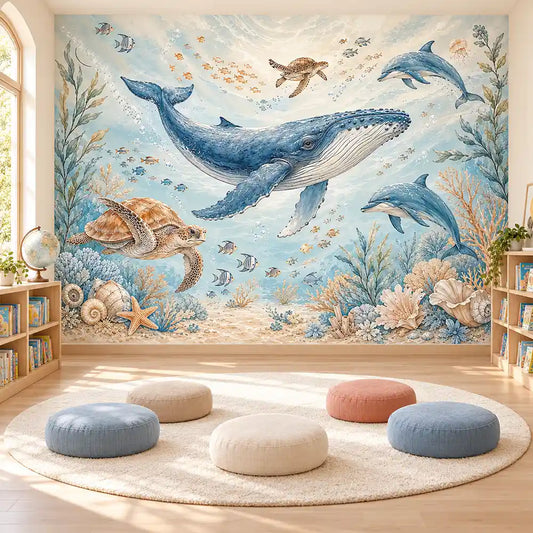 Ocean Friends Nursery Wallpaper