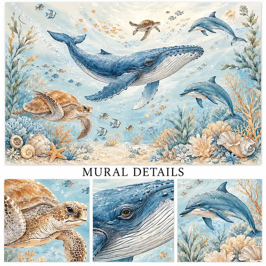 Ocean Friends Nursery Wallpaper