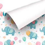 Baby Elephant Wallpaper – Kids Room and Nursery Peel-and-Stick Design