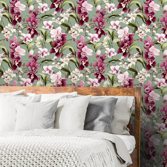 Orchid Bloom – Floral Wallpaper