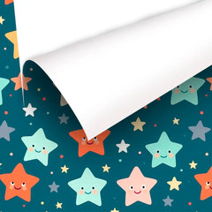 Happy Stars Kids Nursery Wallpaper – Colorful Peel-and-Stick Wall Design