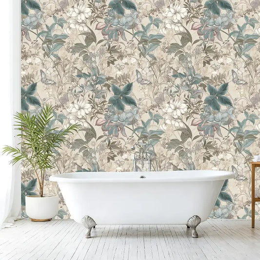 Botanical Whisper – Vintage Garden Wallpaper