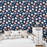 Cute Sheep and Cloud Wallpaper – Kids Room and Nursery Peel-and-Stick Design