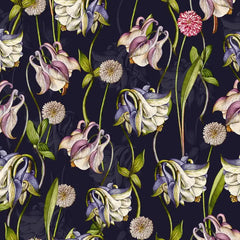 Midnight Garden – Vintage Floral Wallpaper