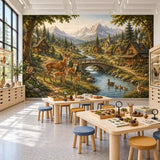 Deer Valley Village Mural Wallpaper