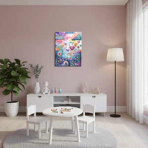Magical Rainbow Nursery Canvas Art