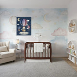 Owl Balloon Nursery Canvas Art – Illustrated Kids Room Wall Decor