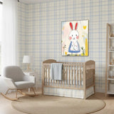 Bunny Nursery Canvas Art – Soft Illustrated Kids Room Wall Decor