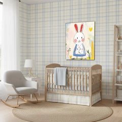 Bunny Nursery Canvas Art – Soft Illustrated Kids Room Wall Decor