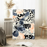 Midnight Wings Abstract Butterfly Canvas Art – Bedroom Living Room Wall Decor