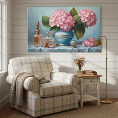 Classic Floral Still Life Canvas Art – Elegant Bedroom Living Room Wall Decor