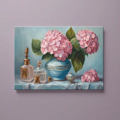 Classic Floral Still Life Canvas Art – Elegant Bedroom Living Room Wall Decor