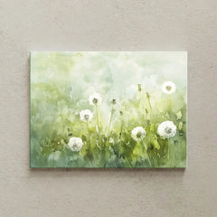 Soft Sage Green Botanical Canvas Wall Art – Bedroom Living Room Wall Decor