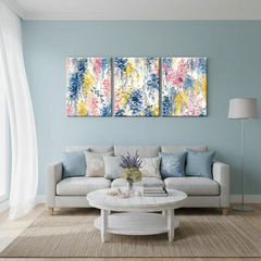 Blooming Wisteria Watercolor Floral Canvas Art – Bedroom Living Room Wall Decor