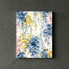 Blooming Wisteria Watercolor Floral Canvas Art – Bedroom Living Room Wall Decor