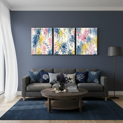 Blooming Wisteria Watercolor Floral Canvas Art – Bedroom Living Room Wall Decor