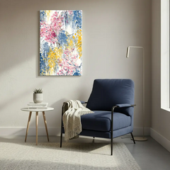 Blooming Wisteria Watercolor Floral Canvas Art – Bedroom Living Room Wall Decor