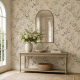 Ivory Blossom & Bluebird Chinoiserie Wallpaper