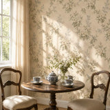 Ivory Blossom & Bluebird Chinoiserie Wallpaper