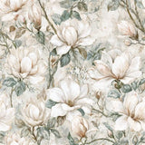 Magnolia Blossom Garden Chinoiserie Wallpaper