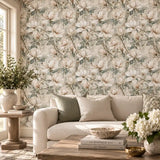 Magnolia Blossom Garden Chinoiserie Wallpaper