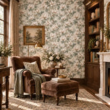 Magnolia Blossom Garden Chinoiserie Wallpaper