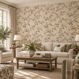 Songbird Blossom Garden Chinoiserie Wallpaper