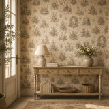 Romantic Garden French Toile Wallpaper
