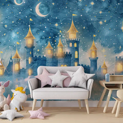 Night Castle Wall Mural