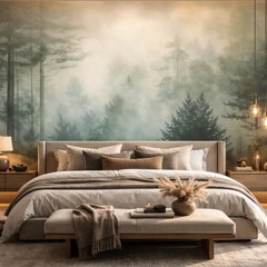 Misty Forest Wall Mural