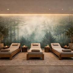 Misty Forest Wall Mural