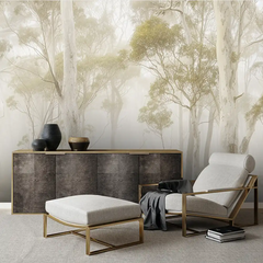 Misty Forest Wall Mural