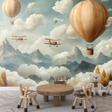 Adventure Nursery Wall Mural – Peel-and-Stick Large Kids Room Design