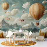 Adventure Nursery Wall Mural – Peel-and-Stick Large Kids Room Design