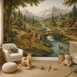 Deer Valley Village Mural Wallpaper