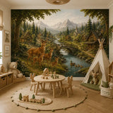 Deer Valley Village Mural Wallpaper