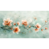 Peach Blossom Wallpaper – Soft Warm Peel-and-Stick Bedroom Wall Design
