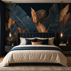 Noir Palm Elegance Mural Wallpaper